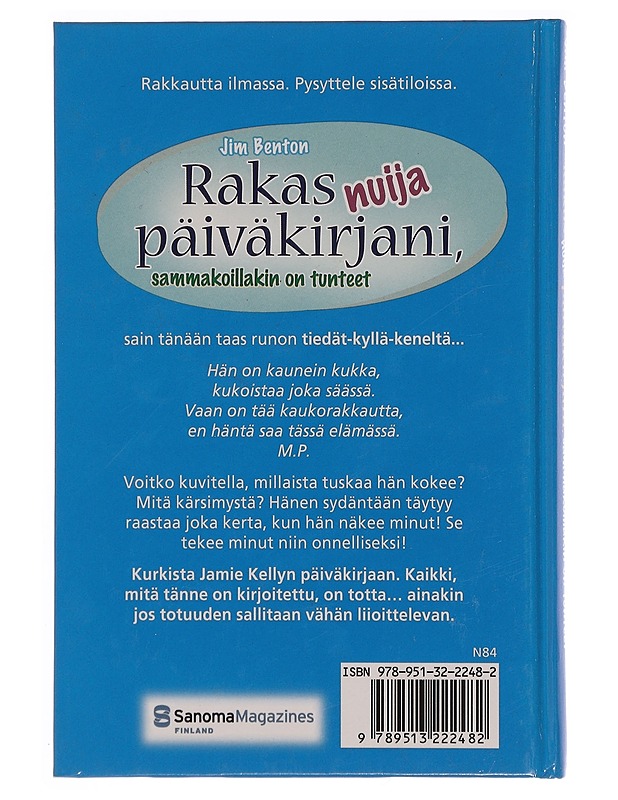 Rakas nuija päiväkirjani, sammakoillakin on tunteet - Benton, Jim - Nuorten kirjat - 10105354295 - 1