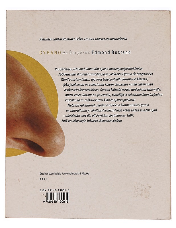 Cyrano de Bergerac : viisinäytöksinen sankarinäytelmä runomuotoon - Rostand, Edmond - Romaanit ja novellit - 10105354319 - 1