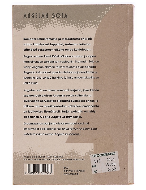 Angelan sota - Donner, Jörn - Romaanit ja novellit - 10105354386 - 1