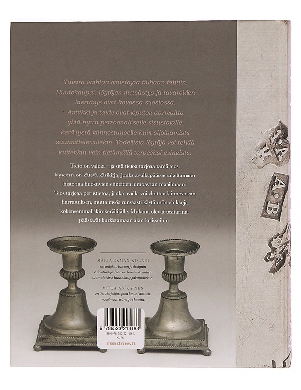 Antiikkia : ostajan opas - Ekman-Kolari, Maria - Taide- ja kulttuurikirjat - 10105354594 - 1