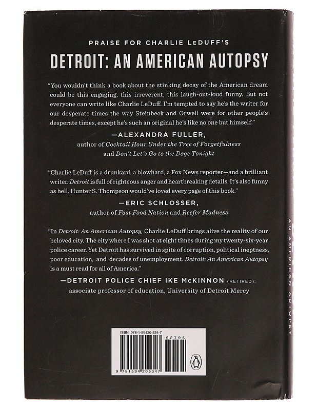 Detroit, an American autopsy - LeDuff, Charlie - Romaanit ja novellit - 10105354738 - 1