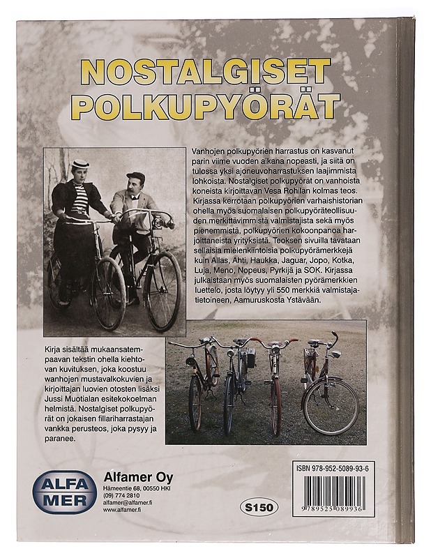 Nostalgiset polkupyörät - Vesa Rohila - Historiakirjat - 10105354750 - 1