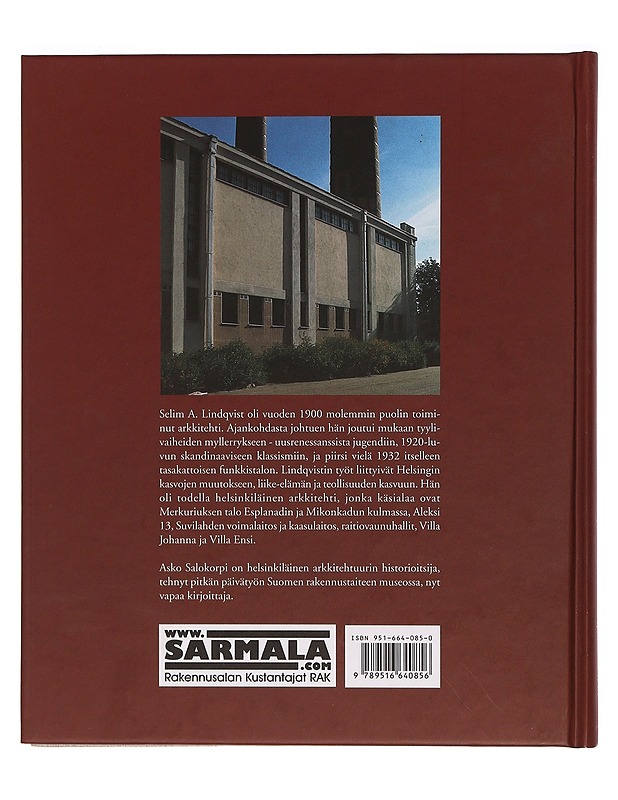 Selim A. Lindqvist : arkkitehti - Asko Salokorpi - Tietokirjat ja oppaat - 10105354819 - 1