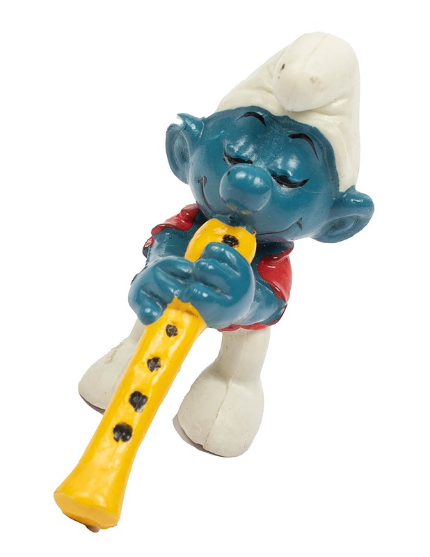 SCHLEICH / PEYO 20048 Huilunsoittaja-Smurffi figuuri - Lasten lelut - 10105354923 - 0