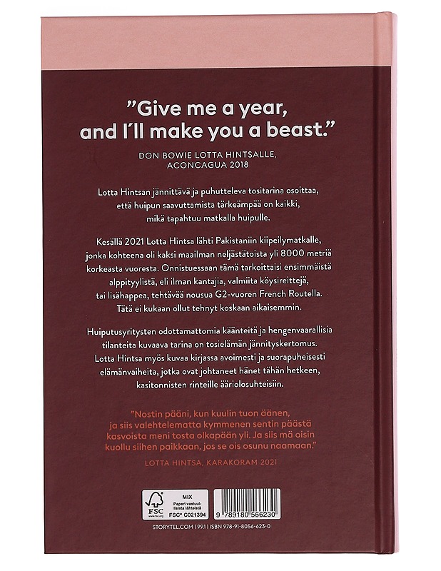 Lotta Hintsa : elämäni vuoret - Hintsa, Lotta - Elämäkerrat ja muistelmat - 10105354982 - 1