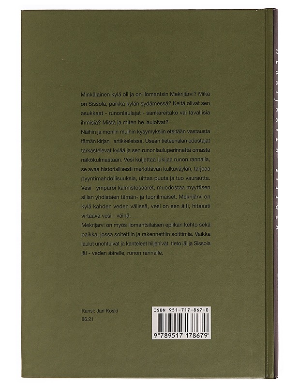 Runojen ranta : Mekrijärven Sissola - Jetsu, Laura - Musiikki- ja elokuvakirjat - 10105355011 - 1