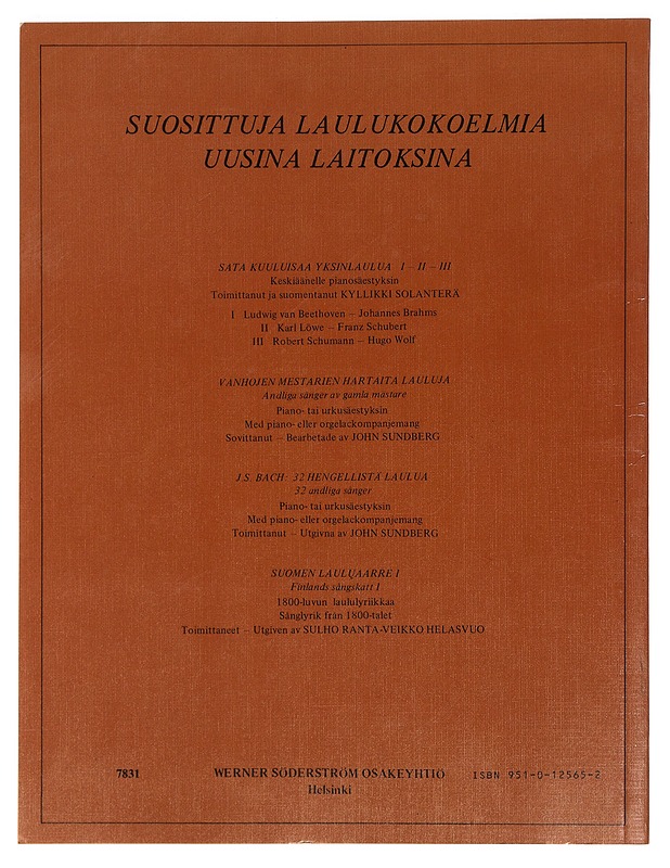 Sata kuuluisaa yksinlaulua 1-3  - Musiikki- ja elokuvakirjat - 10105355111 - 2