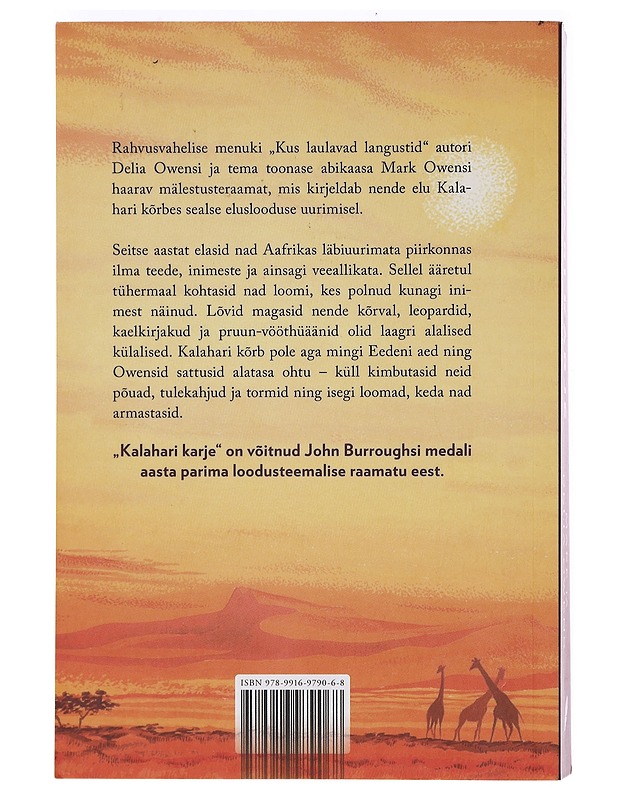 Kalahari karje - Mark ja Delia Owens - Romaanit ja novellit - 10105355358 - 1