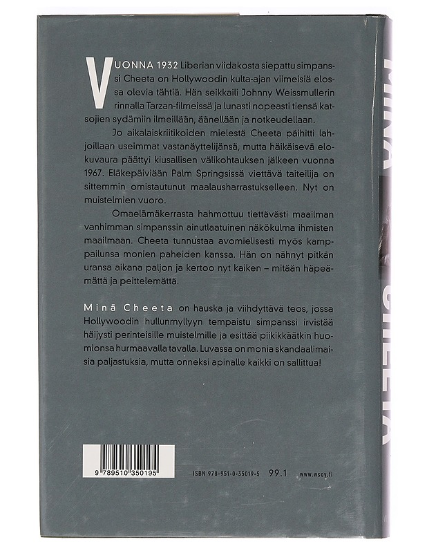 Minä Cheeta : omaelämäkerta - Lever, James - Elämäkerrat ja muistelmat - 10105355448 - 1