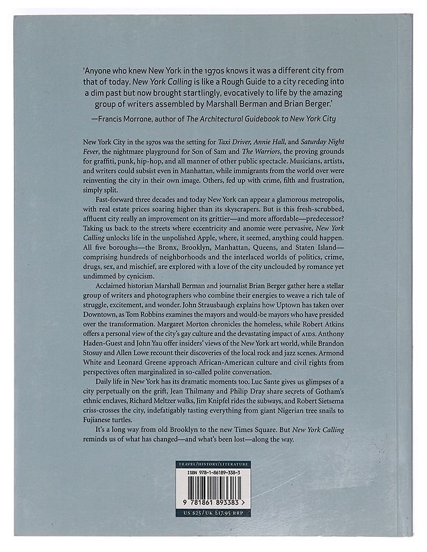New York calling : from blackout to Bloomberg - Berman, Marshall - Historiakirjat - 10105355453 - 1