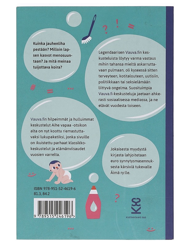 Aihe vapaa : Vauva.fi - keskustelujen parhaat - Mononen, Paula - Romaanit ja novellit - 10105355520 - 1
