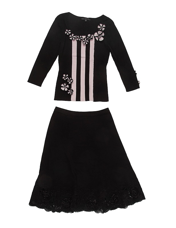 PHILIPPE CARAT COUTURE neulospaita ja hame, M - Naisten paidat ja topit - 10105355619 - 0