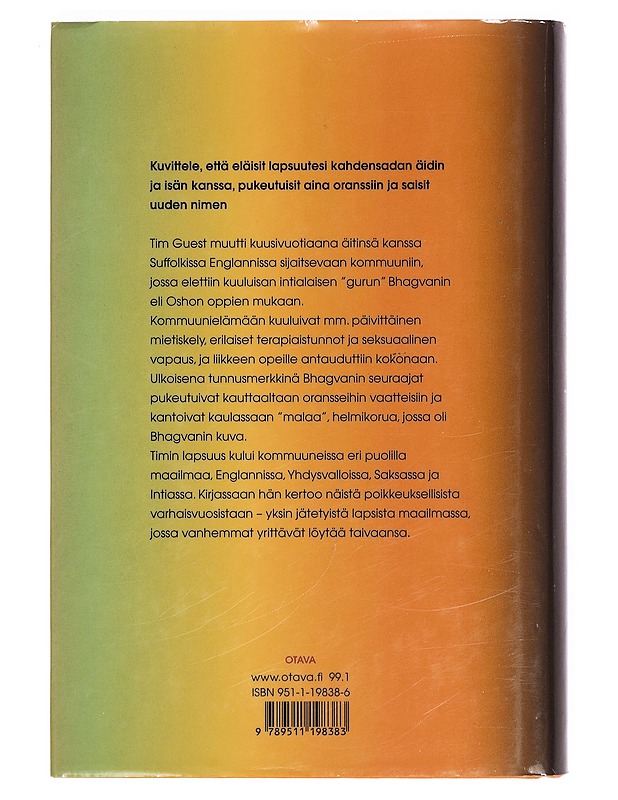 Oranssi poika - Guest, Tim - Elämäkerrat ja muistelmat - 10105355640 - 1