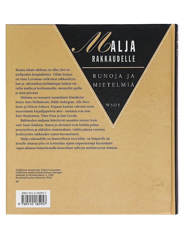 Malja rakkaudelle - Loivamaa, Ismo - Romaanit ja novellit - 10105355835 - 1