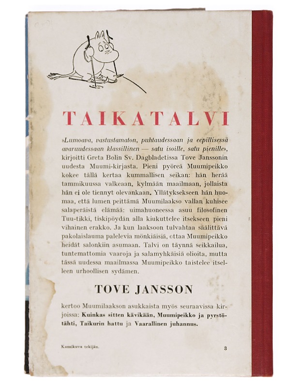 Taikaalvi- Jansson Tove - Lastenkirjat - 10105356101 - 1