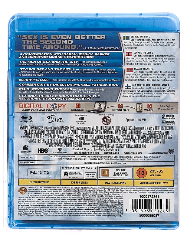 Sex and the City 2 - Blu-ray + DVD  - Blu-ray-levyt - 10105356620 - 1