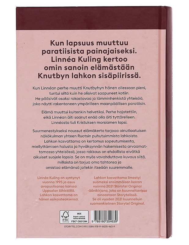 Lahkon kasvattama - Kuling, Linnéa - Elämäkerrat ja muistelmat - 10105356719 - 1