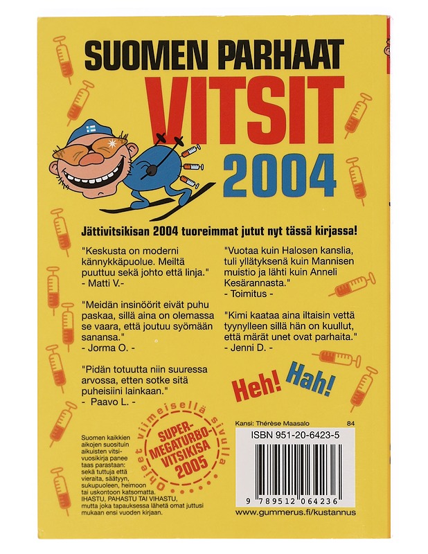 Suomen parhaat vitsit 2004 - Henrik Muste, Kari Kallis - Nuorten kirjat - 10105356782 - 1