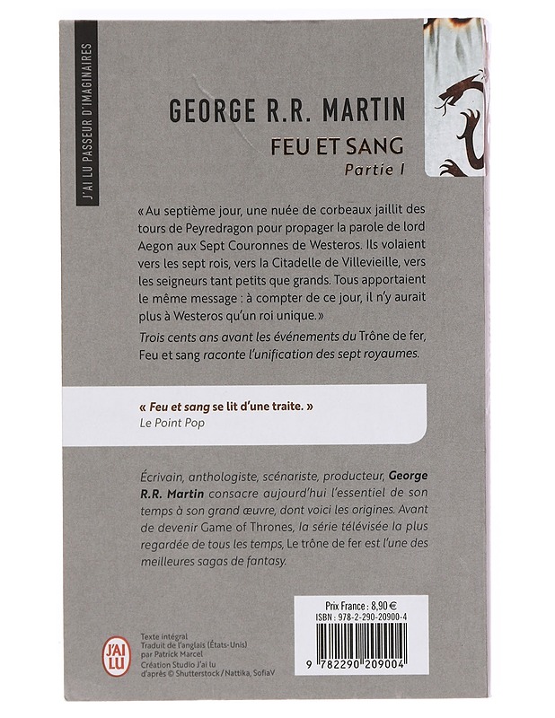 Feu & sang: partie 1 - George R. R. Martin - Fantasia- ja scifi - 10105356790 - 1