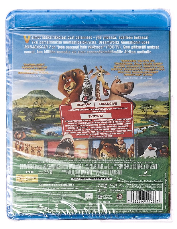 Madagascar 2 - Blu-Ray - Blu-ray-levyt - 10105356927 - 1