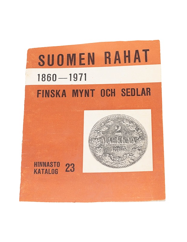 Suomen rahat 1860 - 1971 hinnasto katalogi 23 - Muut sisustustavarat - 10105357097 - 0