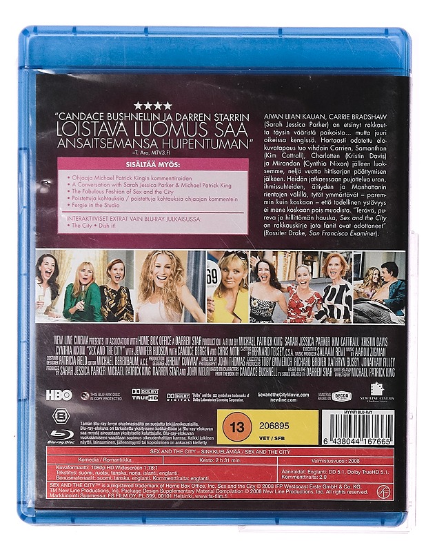 Sex and the city - Blu-Ray - Blu-ray-levyt - 10105357179 - 1