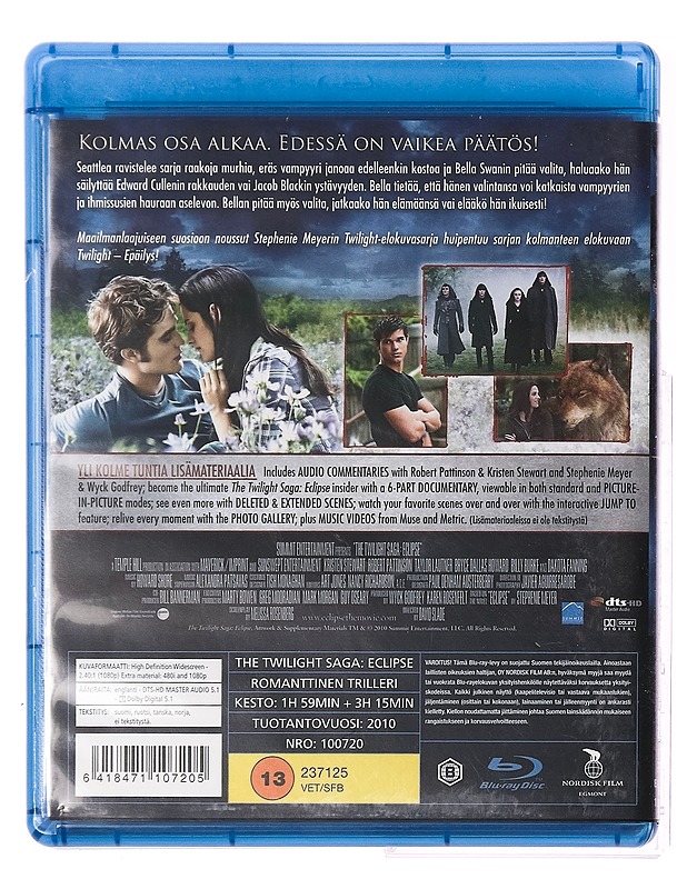 Twilight: Epäilys - Blu-Ray - Blu-ray-levyt - 10105357183 - 1