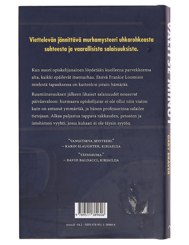 Valitse minut - Gerritsen, Tess, Braver, Gary - Jännitys ja dekkarit - 10105357238 - 1
