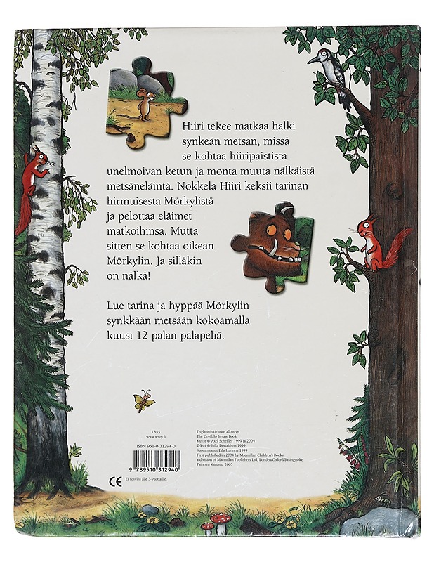 Mörkylin palapelikirja - Donaldson, Julia - Lastenkirjat - 10105357487 - 1