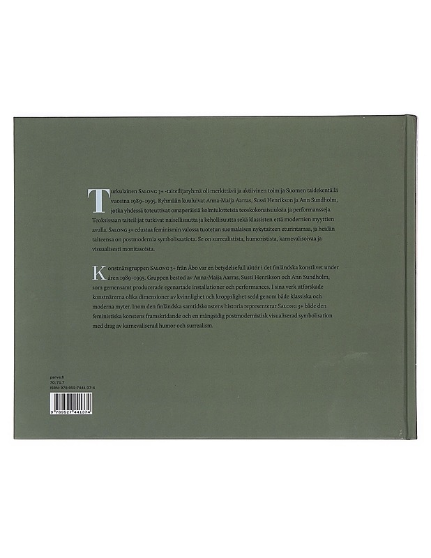 Salong 3+ : Anna-Maija Aarras, Sussi Henrikson, Ann Sundholm - Hirvi-Ijäs, Maria - Taide- ja kulttuurikirjat - 10105357710 - 1