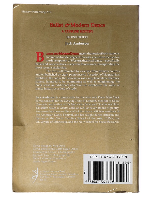 Ballet & modern dance : a concise history - Jack Anderson - Taide- ja kulttuurikirjat - 10105357792 - 1