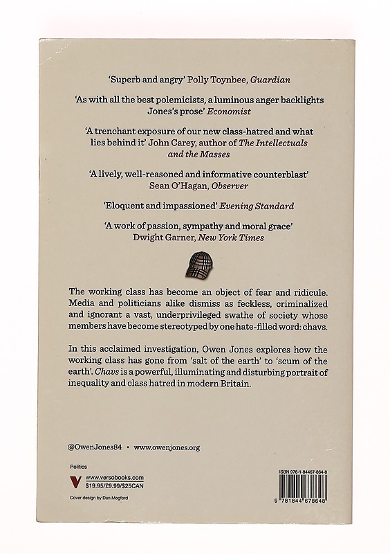 Chavs : the demonization of the working class - Owen Jones - Tietokirjat ja oppaat - 10105357999 - 1