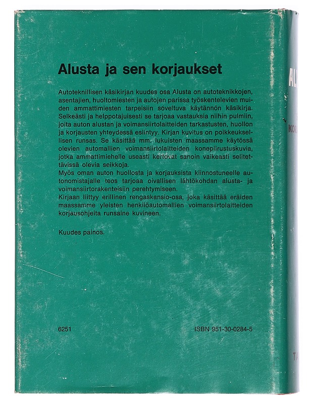Autoteknillinen käsikirja : alusta ja sen korjaukset - Pentti O. Savolainen - Tietokirjat ja oppaat - 10105358253 - 1