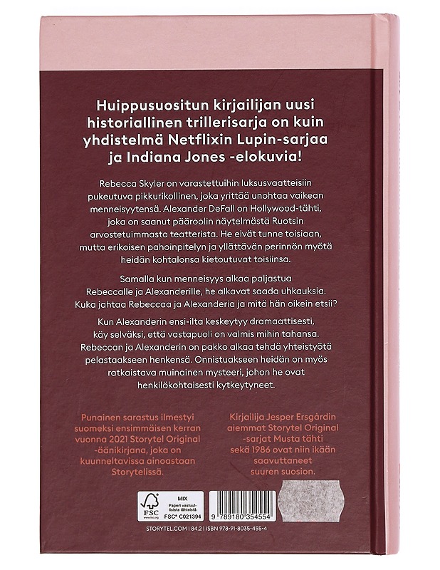 Punainen sarastus - Ersgård, Jesper - Jännitys ja dekkarit - 10105358871 - 1