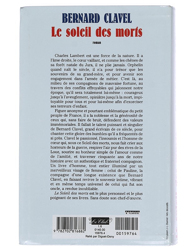 Le soleil des morts - Clavel, Bernard - Romaanit ja novellit - 10105358870 - 1