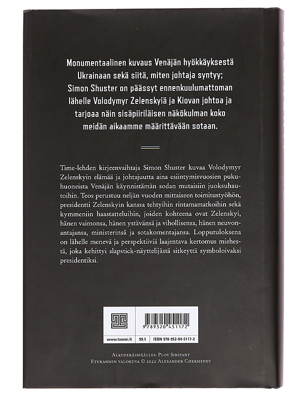 Zelenskyi : keulakuva - Shuster, Simon - Elämäkerrat ja muistelmat - 10105358882 - 1