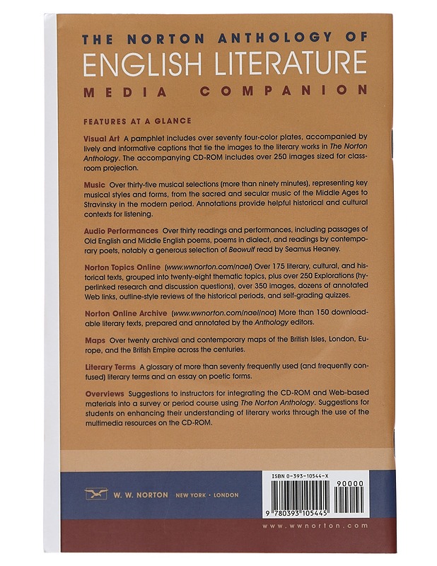 The Norton anthology of English literature : media companion - Abrams, M. H. - Tietokirjat ja oppaat - 10105358899 - 1