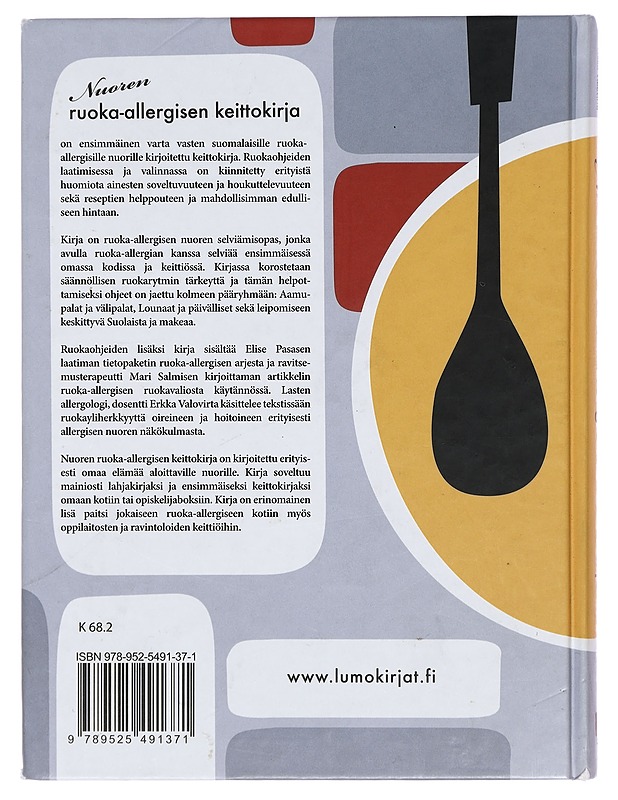 Nuoren ruoka-allergisen keittokirja - Pasanen, Elise - Ruokakirjat - 10105359209 - 1