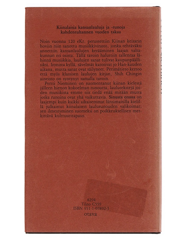 Sinusta erossa- Nieminen Pertti - Runot ja näytelmät - 10105359225 - 1