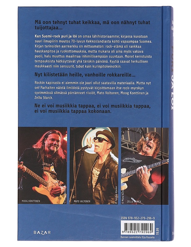 Kun Suomi-rock puri ja löi : kapina-rockin synty, nousu, vaino ja (t)uho - Valtonen, Mato - Kirja lahjaksi - 10105359223 - 1