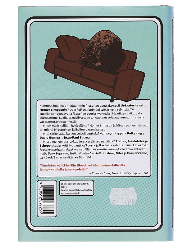 Opin kaiken tietämäni televisiosta : filosofiaa sohvaperunoille - Rowlands, Mark - Tietokirjat ja oppaat - 10105359335 - 1