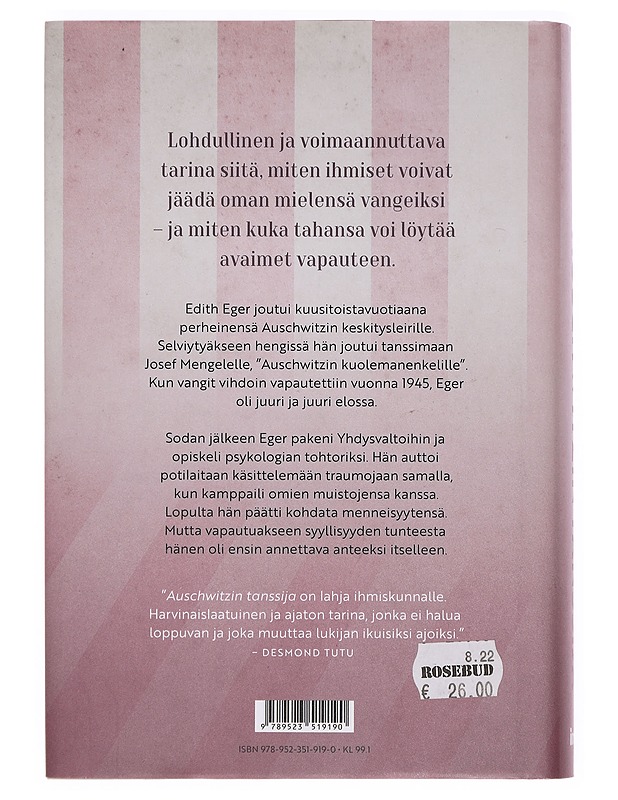 Auschwitzin tanssija - Eger, Edith - Elämäkerrat ja muistelmat - 10105359475 - 1