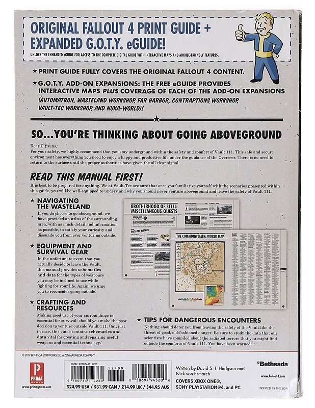 Fallout 4 Game of the year edition - Hodgson, David - Tietokirjat ja oppaat - 10105359547 - 1