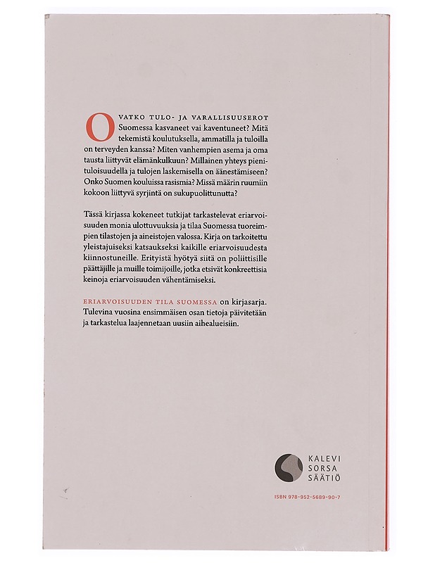 Eriarvoisuuden tila Suomessa 2020 - Maija Mattila - Tietokirjat ja oppaat - 10105359562 - 1