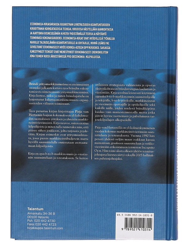 Brändi yritysmarkkinoinnissa - Pirjo von Hertzen - Tietokirjat ja oppaat - 10105359641 - 1