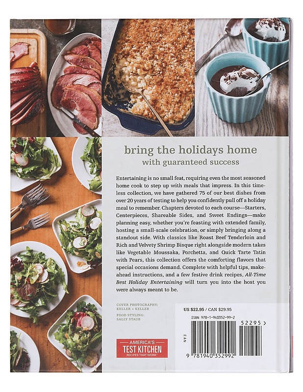All-time best holiday entertaining - America's test kitchen - Ruokakirjat - 10105359738 - 1