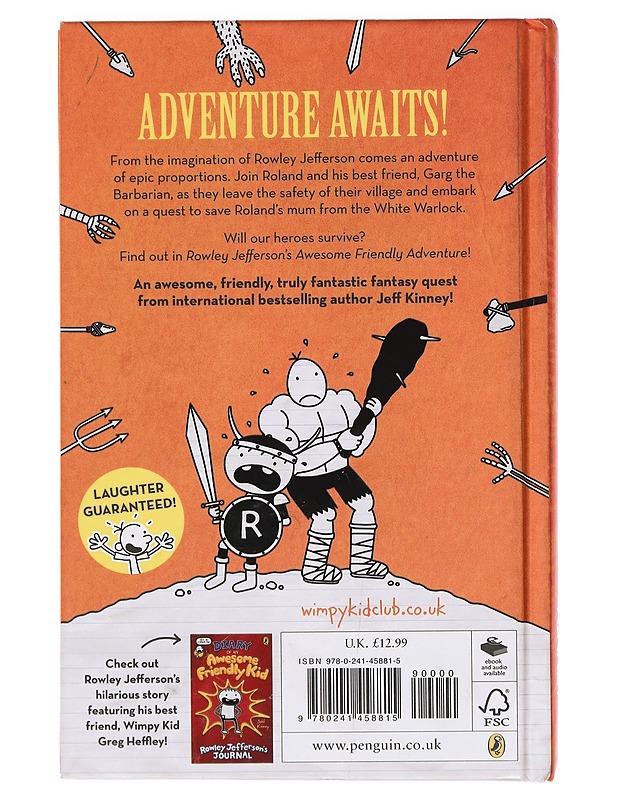 Rowley Jefferson's awesome friendly adventure - Kinney, Jeff - Nuorten kirjat - 10105359761 - 1