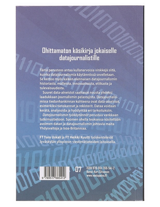 Datajournalismin työkäytännöt - Uskali, Turo - Tietokirjat ja oppaat - 10105360070 - 1