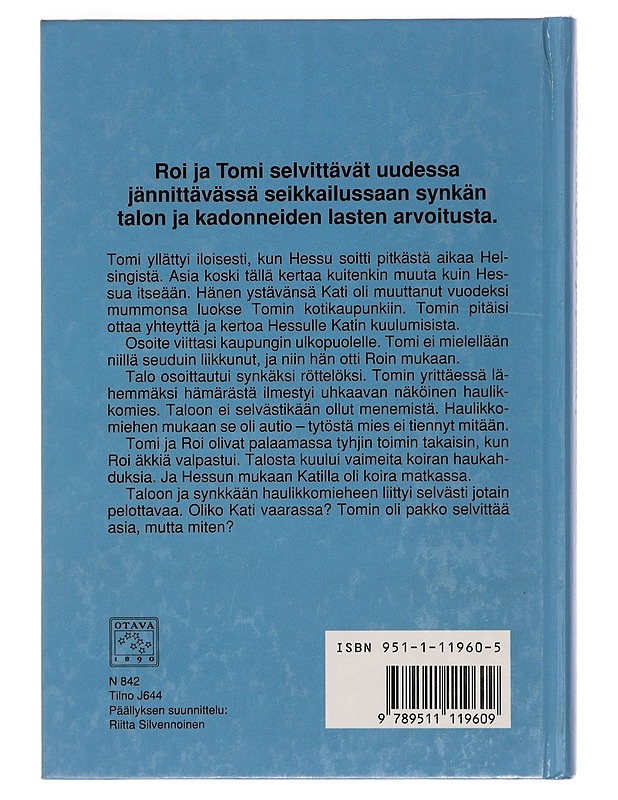 Susikoira Roi ja pimeän pesä - Jorma Kurvinen - Nuorten kirjat - 10105360077 - 1