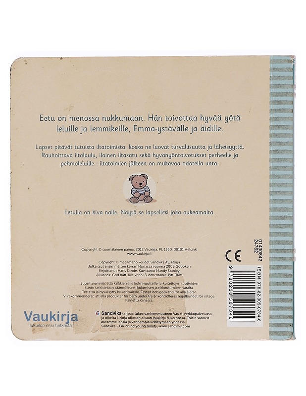 Hyvää yötä, pikku ystävä! - Hans Sande - Lastenkirjat - 10105360195 - 1